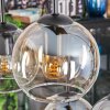Koyoto hanging light, globe light, pendant light Amber, clear, Smoke-coloured, 6-light sources