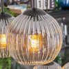Ripoll hanging light, globe light, pendant light clear, Smoke-coloured, 6-light sources