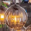 Koyoto hanging light, globe light, pendant light Smoke-coloured, 6-light sources