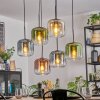 Lauden hanging light, pendant light Amber, blue, green, clear, coppery, 6-light sources