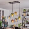 Lauden hanging light, pendant light Amber, blue, green, clear, coppery, 6-light sources