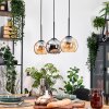 Koyoto hanging light, globe light, pendant light Ecru, black, 3-light sources