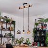 Koyoto hanging light, globe light, pendant light Ecru, black, 3-light sources