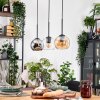 Koyoto hanging light, globe light, pendant light Ecru, black, 3-light sources