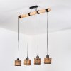Cando hanging light, pendant light Ecru, black, 4-light sources