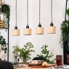 Bongal hanging light, pendant light Ecru, black, 4-light sources