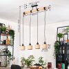 Bongal hanging light, pendant light Ecru, black, 4-light sources