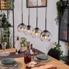Koyoto hanging light, globe light, pendant light Ecru, black, 4-light sources
