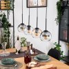 Koyoto hanging light, globe light, pendant light Ecru, black, 4-light sources