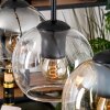 Koyoto hanging light, globe light, pendant light Ecru, black, 4-light sources
