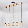 Cavaca hanging light, pendant light Ecru, black, 5-light sources
