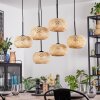 Bauro hanging light, pendant light Ecru, 6-light sources