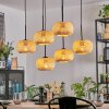 Bauro hanging light, pendant light Ecru, 6-light sources