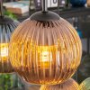 Koyoto hanging light, globe light, pendant light Smoke-coloured, 6-light sources