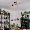 Koyoto hanging light, globe light, pendant light Ecru, black, 3-light sources