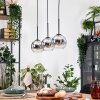 Koyoto hanging light, globe light, pendant light Ecru, black, 3-light sources