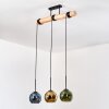 Koyoto hanging light, globe light, pendant light Ecru, black, 3-light sources