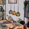 Koyoto hanging light, globe light, pendant light Ecru, black, 3-light sources