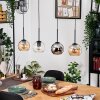 Koyoto hanging light, globe light, pendant light Ecru, black, 4-light sources