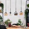 Koyoto hanging light, globe light, pendant light Ecru, black, 4-light sources