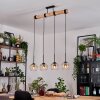 Koyoto hanging light, globe light, pendant light Ecru, black, 4-light sources