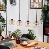 Koyoto hanging light, globe light, pendant light Ecru, black, 4-light sources