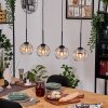 Koyoto hanging light, globe light, pendant light Ecru, black, 4-light sources