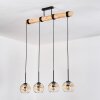 Koyoto hanging light, globe light, pendant light Ecru, black, 4-light sources