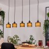 Bassagoda hanging light, pendant light Ecru, black, 5-light sources