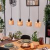 Granja hanging light, pendant light Ecru, black, 4-light sources