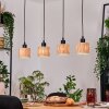 Granja hanging light, pendant light Ecru, black, 4-light sources