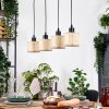 Sabadim hanging light, pendant light Ecru, black, 4-light sources