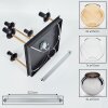 Koyoto ceiling light, globe light gold, black, 5-light sources