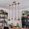 Koyoto hanging light, globe light, pendant light Ecru, black, 4-light sources