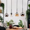 Koyoto hanging light, globe light, pendant light Ecru, black, 4-light sources