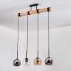 Koyoto hanging light, globe light, pendant light Ecru, black, 4-light sources