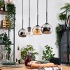 Koyoto hanging light, globe light, pendant light Ecru, black, 4-light sources