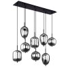 Pendant Light Globo BLACKY black, 8-light sources