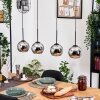 Koyoto hanging light, globe light, pendant light Ecru, black, 4-light sources