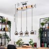 Koyoto hanging light, globe light, pendant light Ecru, black, 4-light sources