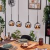 Koyoto hanging light, globe light, pendant light Ecru, black, 4-light sources