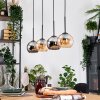 Koyoto hanging light, globe light, pendant light Ecru, black, 4-light sources