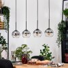 Koyoto hanging light, globe light, pendant light Ecru, black, 4-light sources
