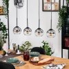 Koyoto hanging light, globe light, pendant light Ecru, black, 4-light sources