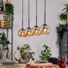 Koyoto hanging light, globe light, pendant light Ecru, black, 4-light sources