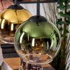 Koyoto hanging light, globe light, pendant light Ecru, black, 4-light sources