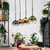 Koyoto hanging light, globe light, pendant light Ecru, black, 4-light sources