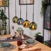 Koyoto hanging light, globe light, pendant light Ecru, black, 4-light sources
