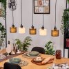 Bassagoda hanging light, pendant light Ecru, black, 5-light sources