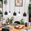 Bassagoda hanging light, pendant light Ecru, black, 5-light sources